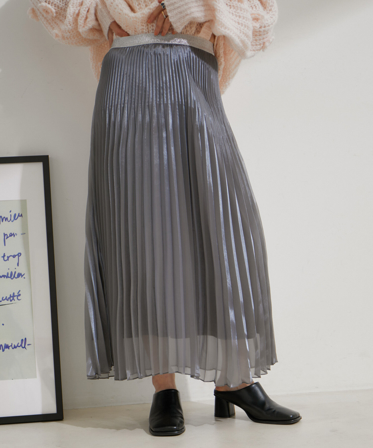 VIS「スパークルプリーツスカート」|スカート|