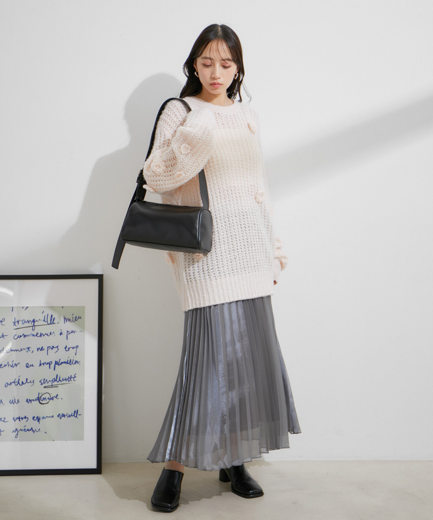 VIS「スパークルプリーツスカート」|スカート|