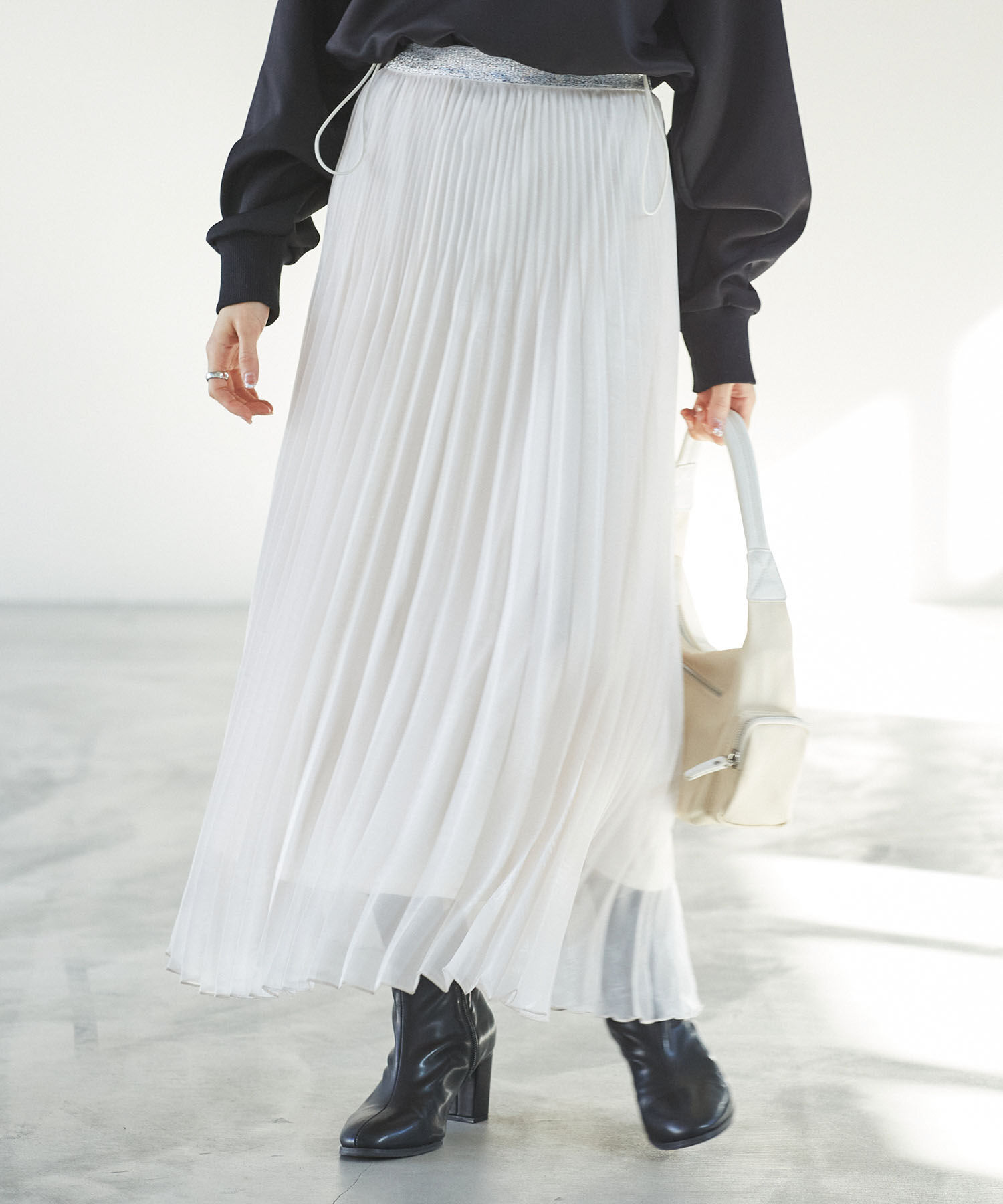 VIS「スパークルプリーツスカート」|スカート|