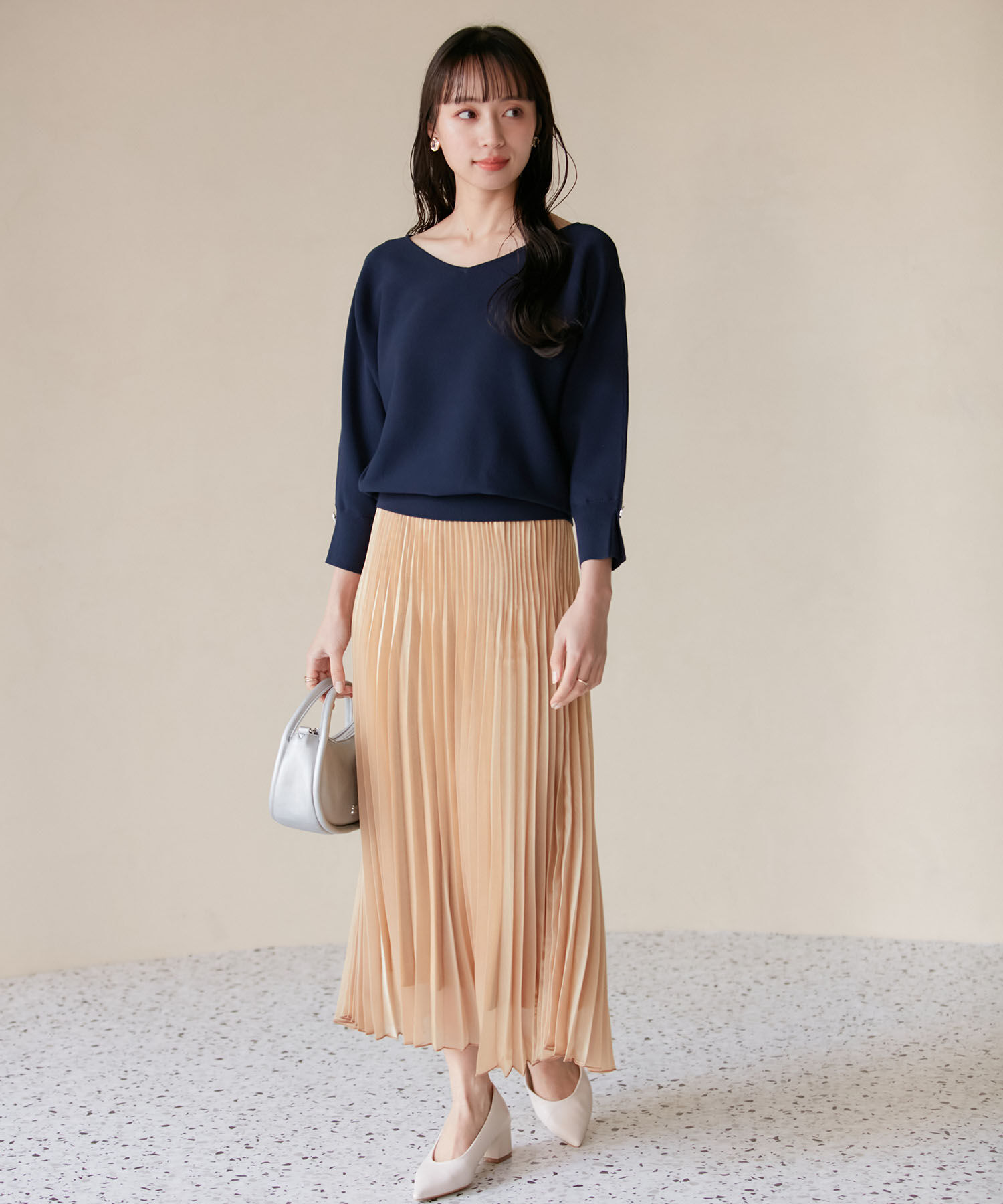 VIS「スパークルプリーツスカート」|スカート|