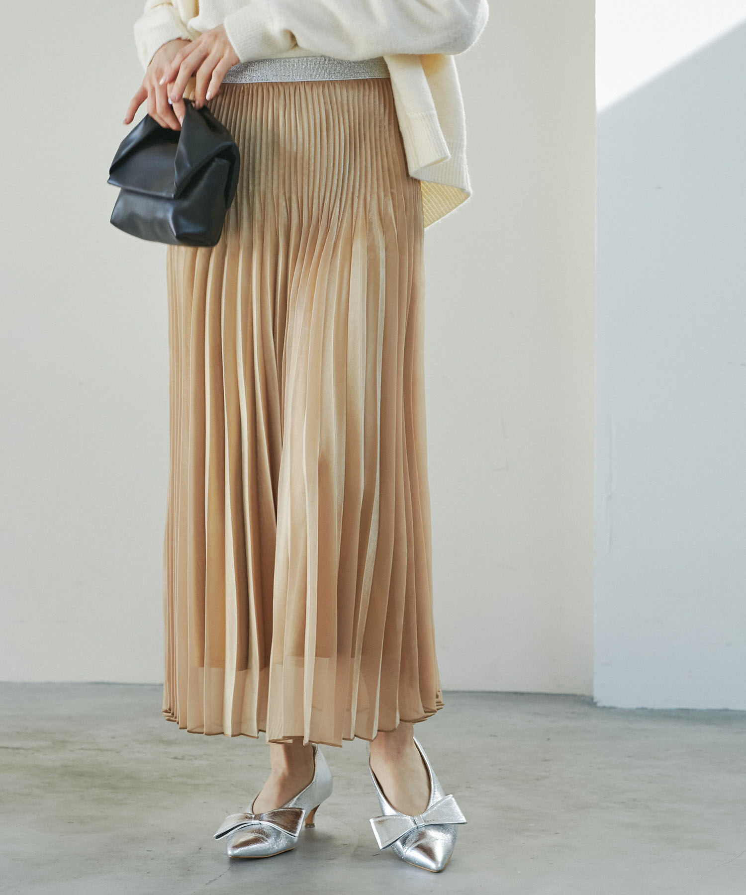 VIS「スパークルプリーツスカート」|スカート|