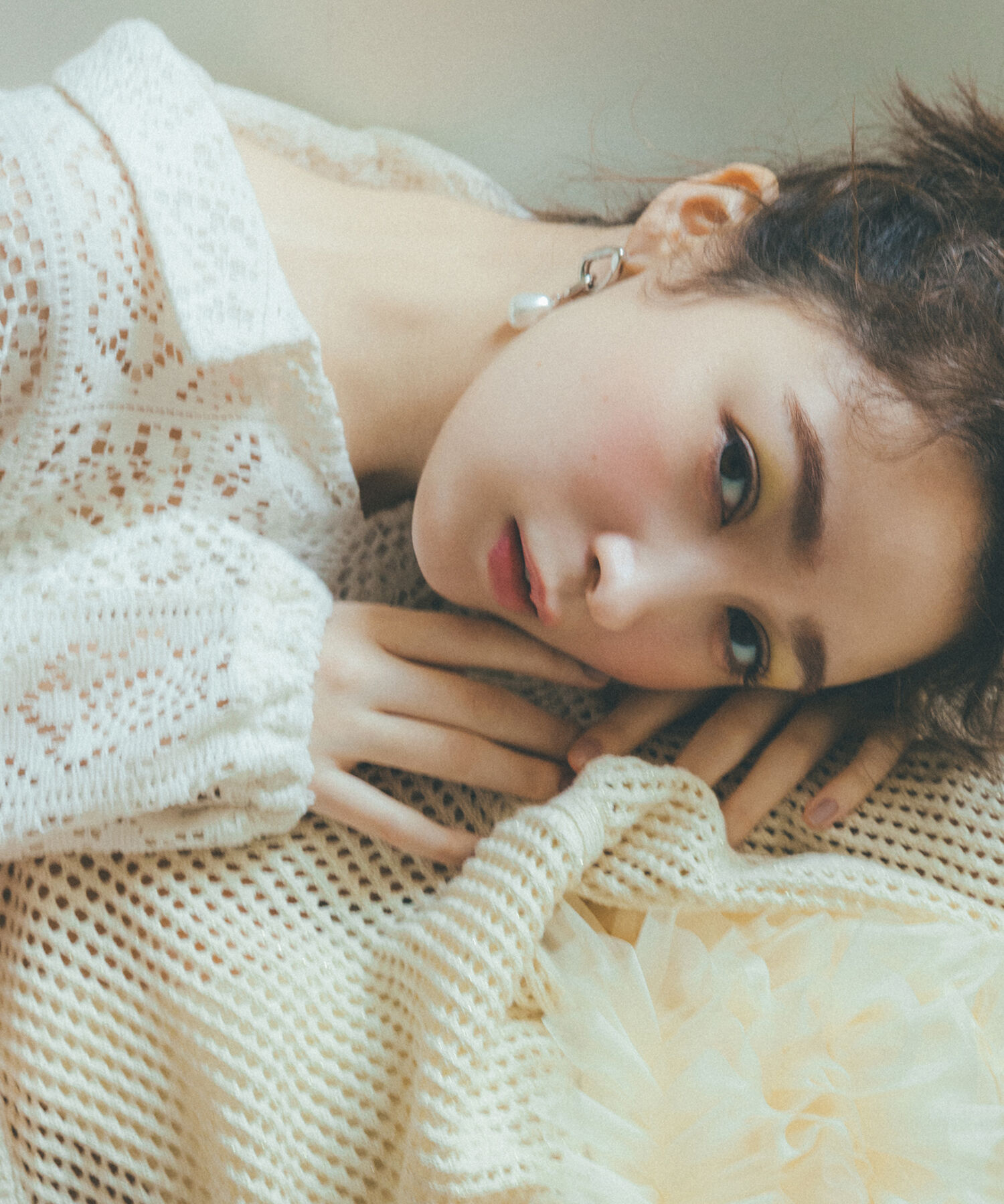 VIS「衿付きVネックレースミニワンピース」|ワンピース|