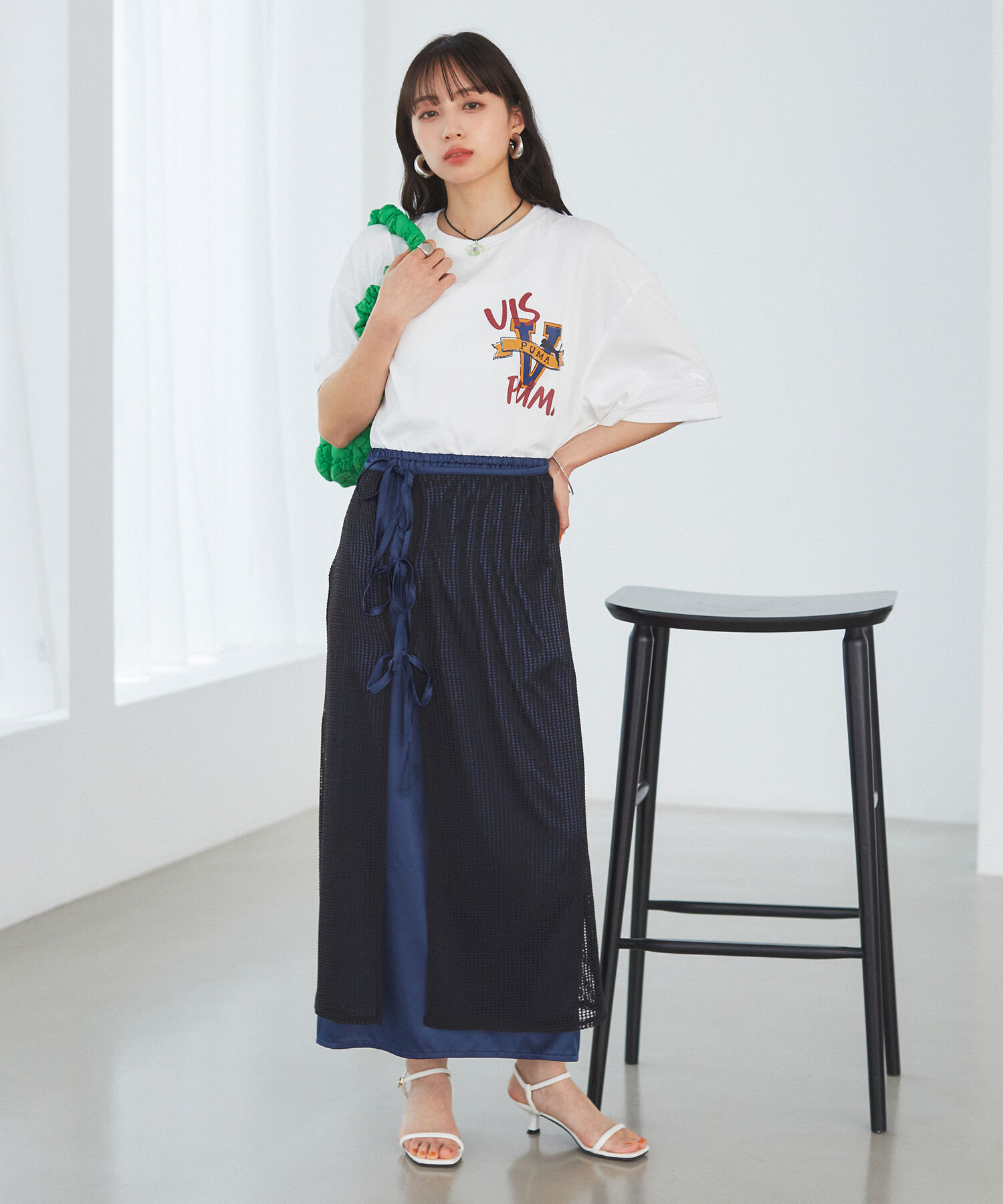 VIS「【PUMA】VIS別注 オリジナルロゴオーバーサイズTシャツ」|Tシャツ・カットソー|