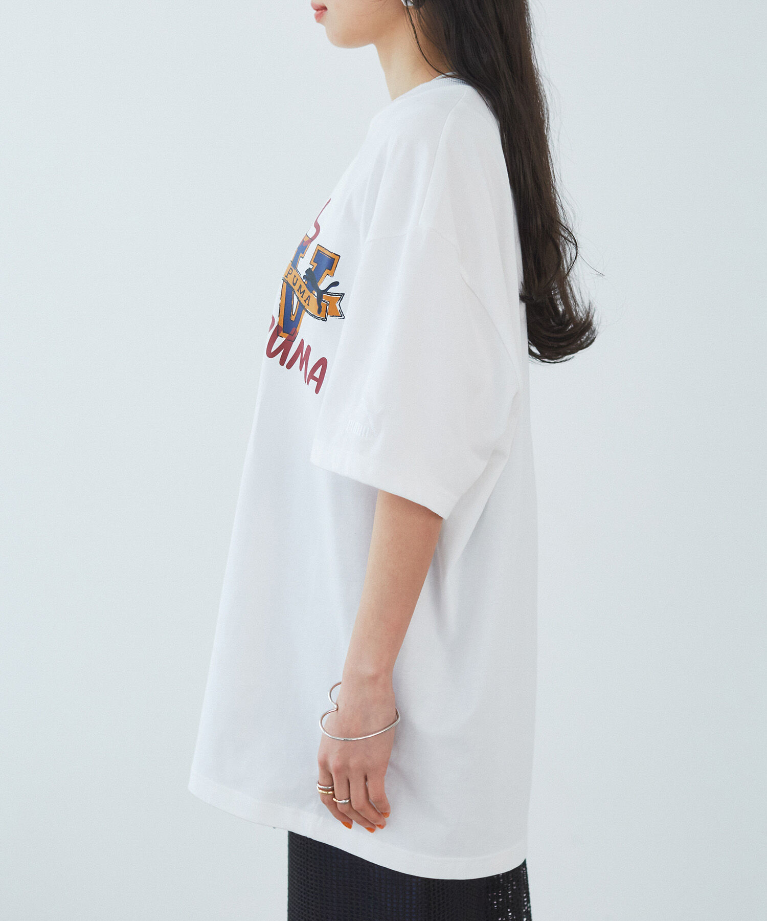 VIS「【PUMA】VIS別注 オリジナルロゴオーバーサイズTシャツ」|Tシャツ・カットソー|
