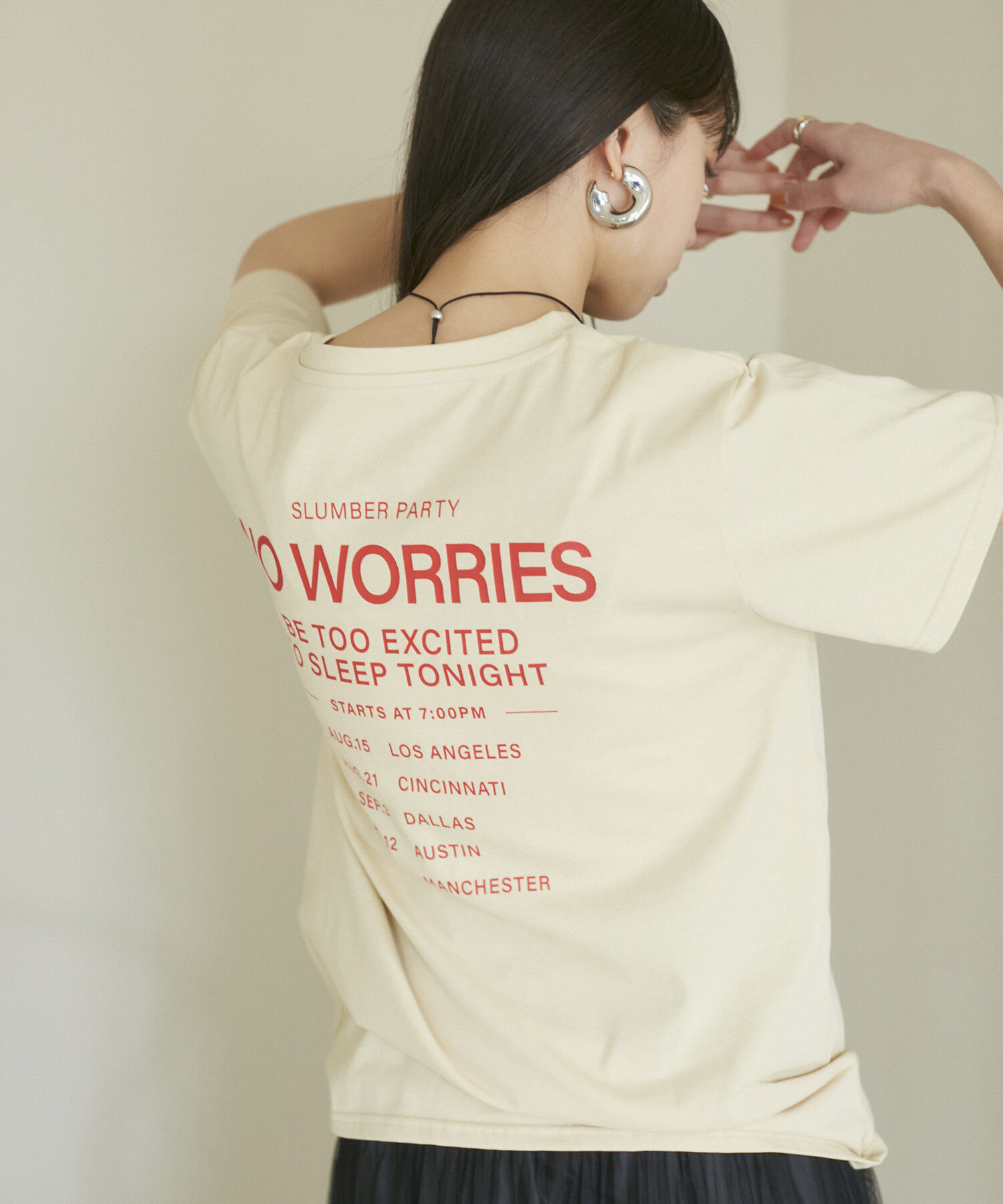 VIS「【洗える】Souvenir ロゴTシャツ」|Tシャツ・カットソー|