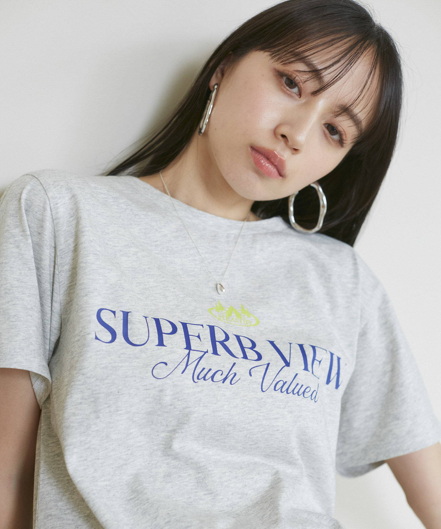 VIS「【洗える】Souvenir ロゴTシャツ」|Tシャツ・カットソー|