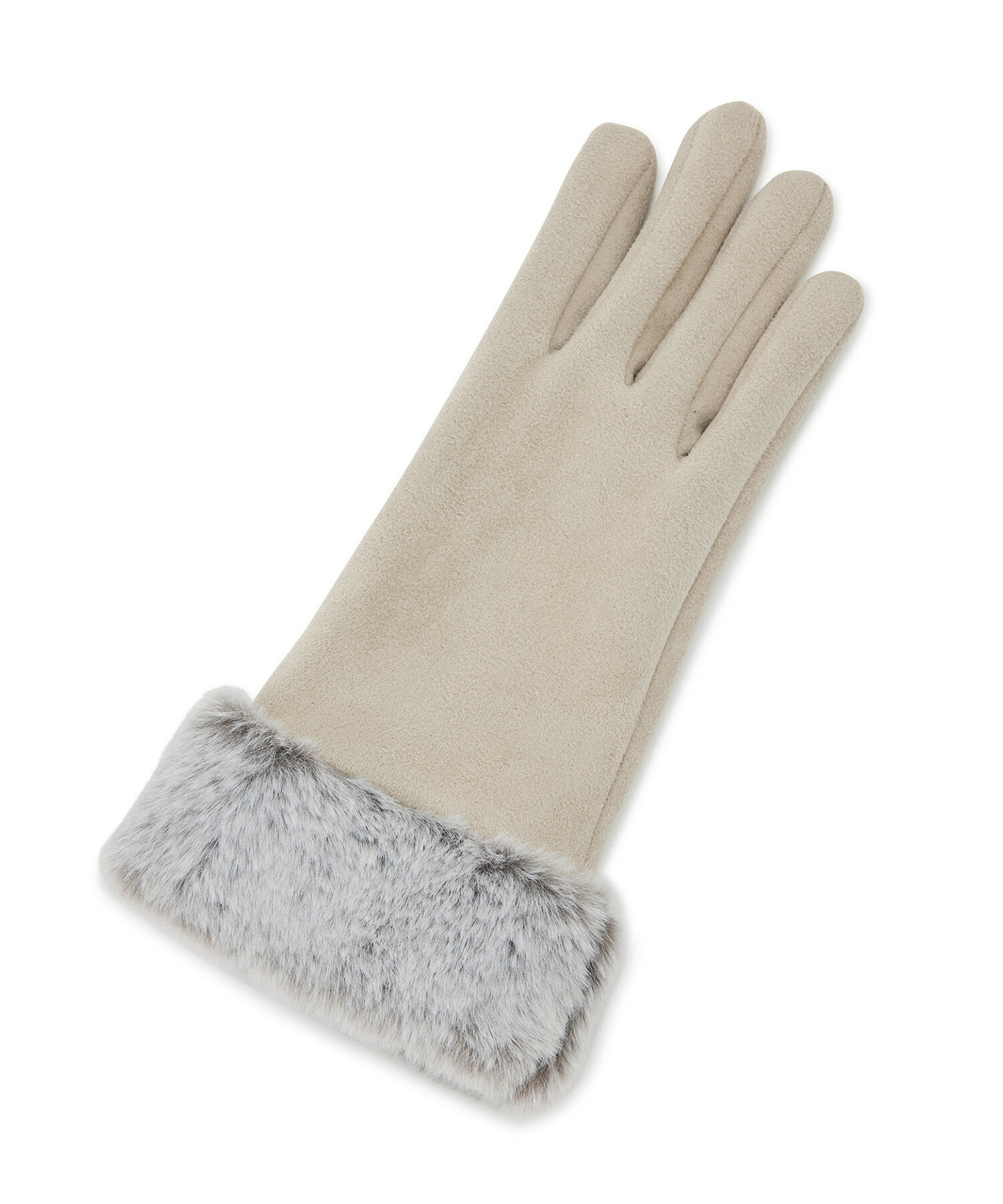 VIS「フェイクスェードファーグローブ」|手袋|