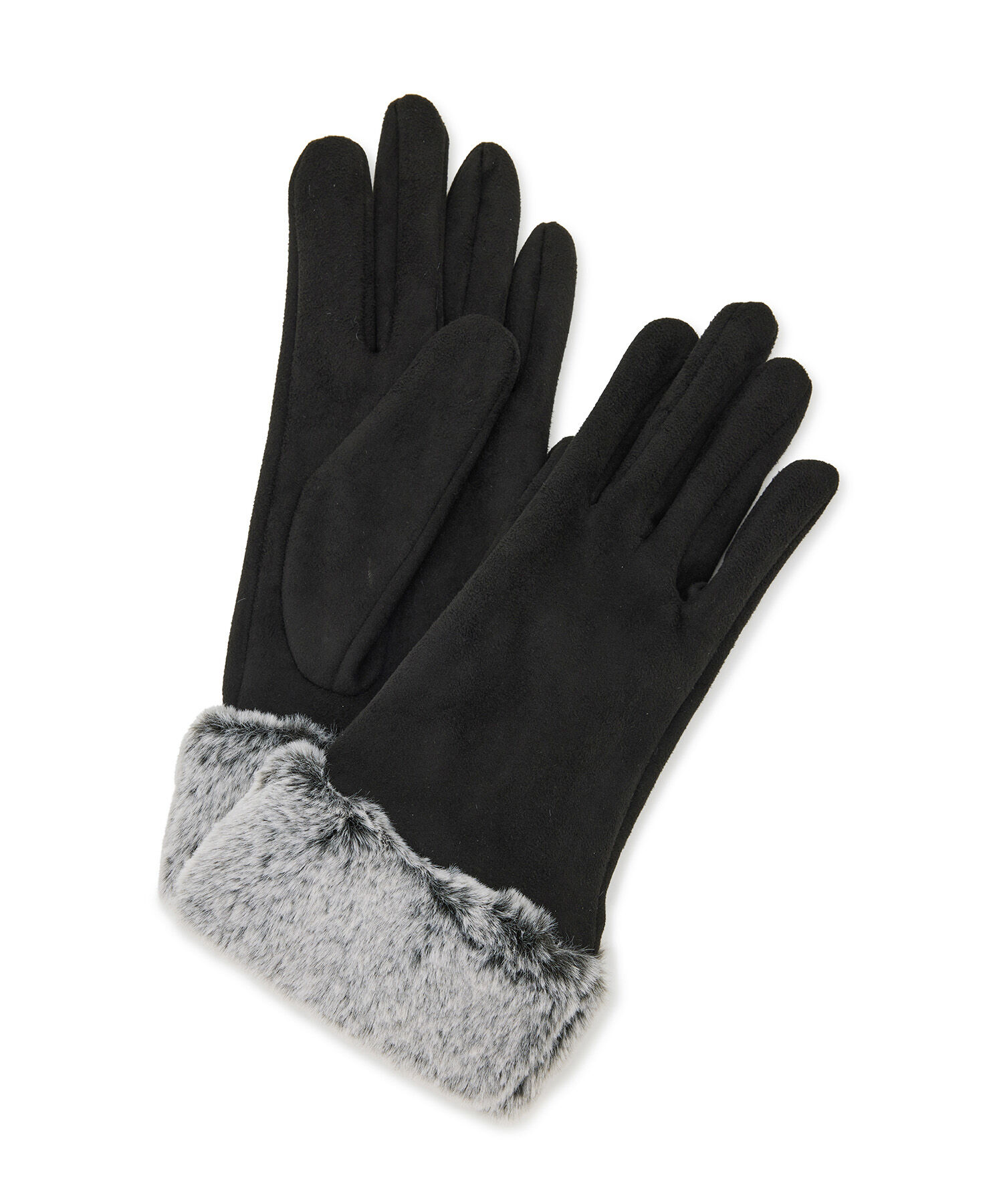 VIS「フェイクスェードファーグローブ」|手袋|