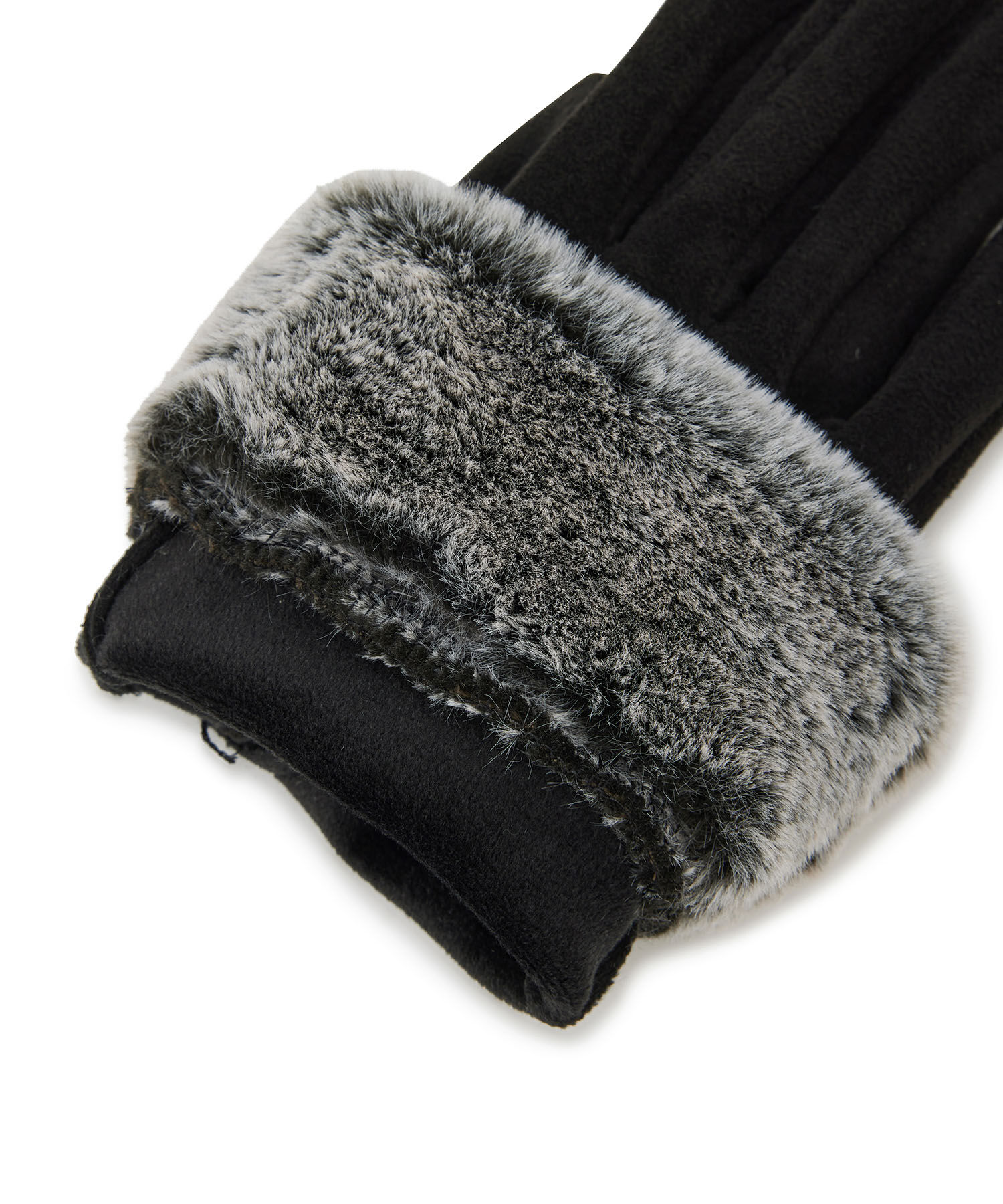 VIS「フェイクスェードファーグローブ」|手袋|