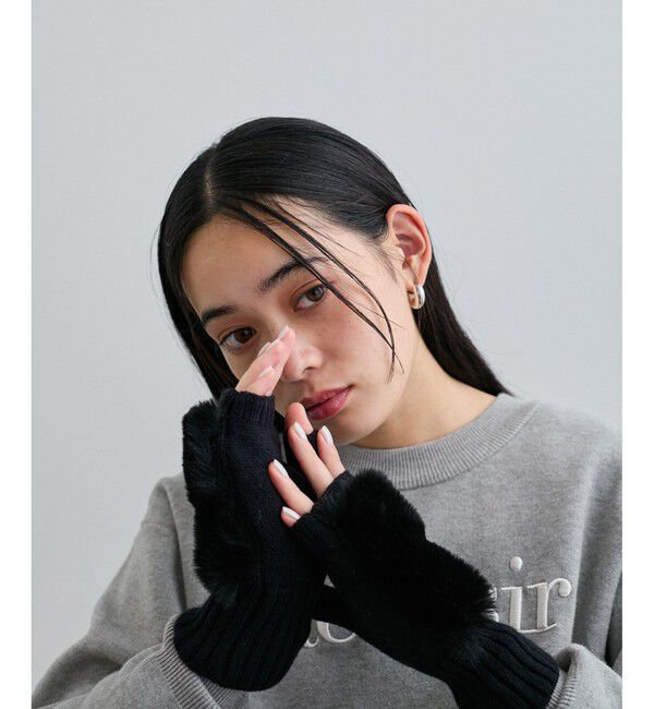 VIS「フィンガーレスファーアームウォーマー」|手袋|