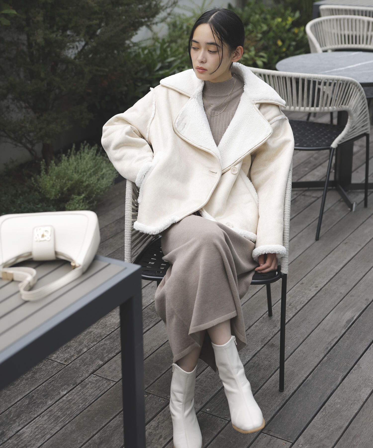 VIS「切替ディテールエコムートンフライトジャケット」|その他|