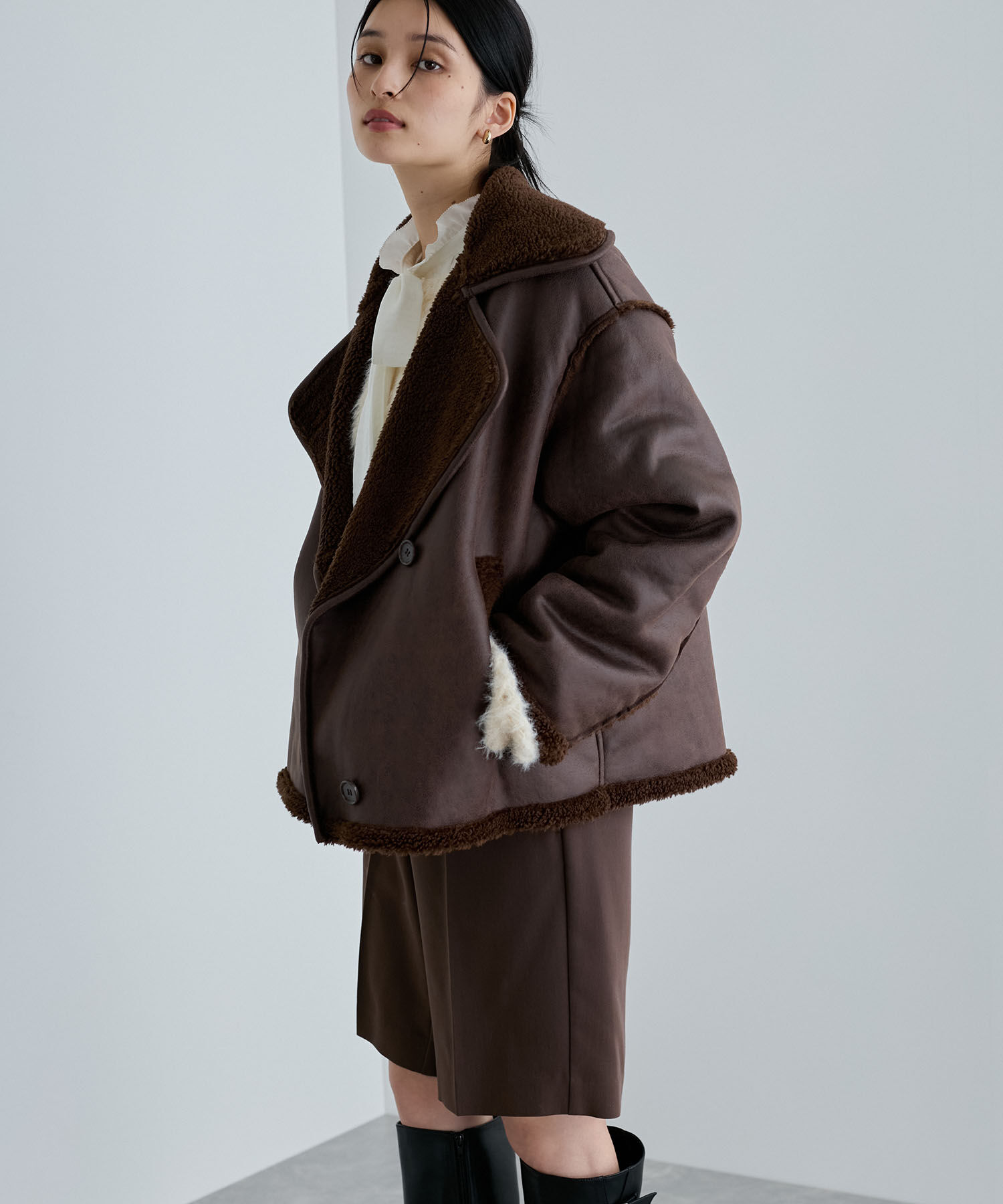 VIS「切替ディテールエコムートンフライトジャケット」|その他|