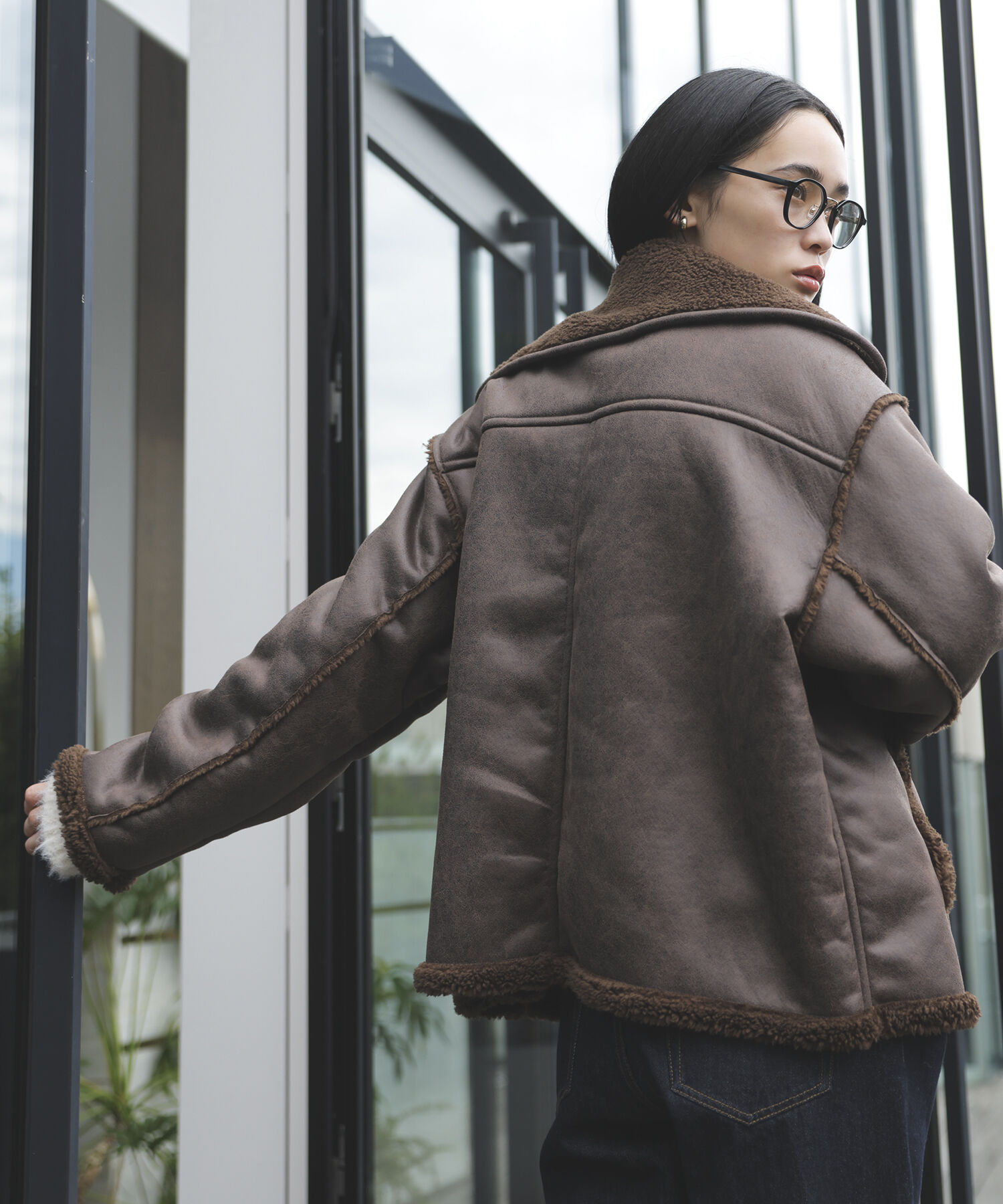 VIS「切替ディテールエコムートンフライトジャケット」|その他|