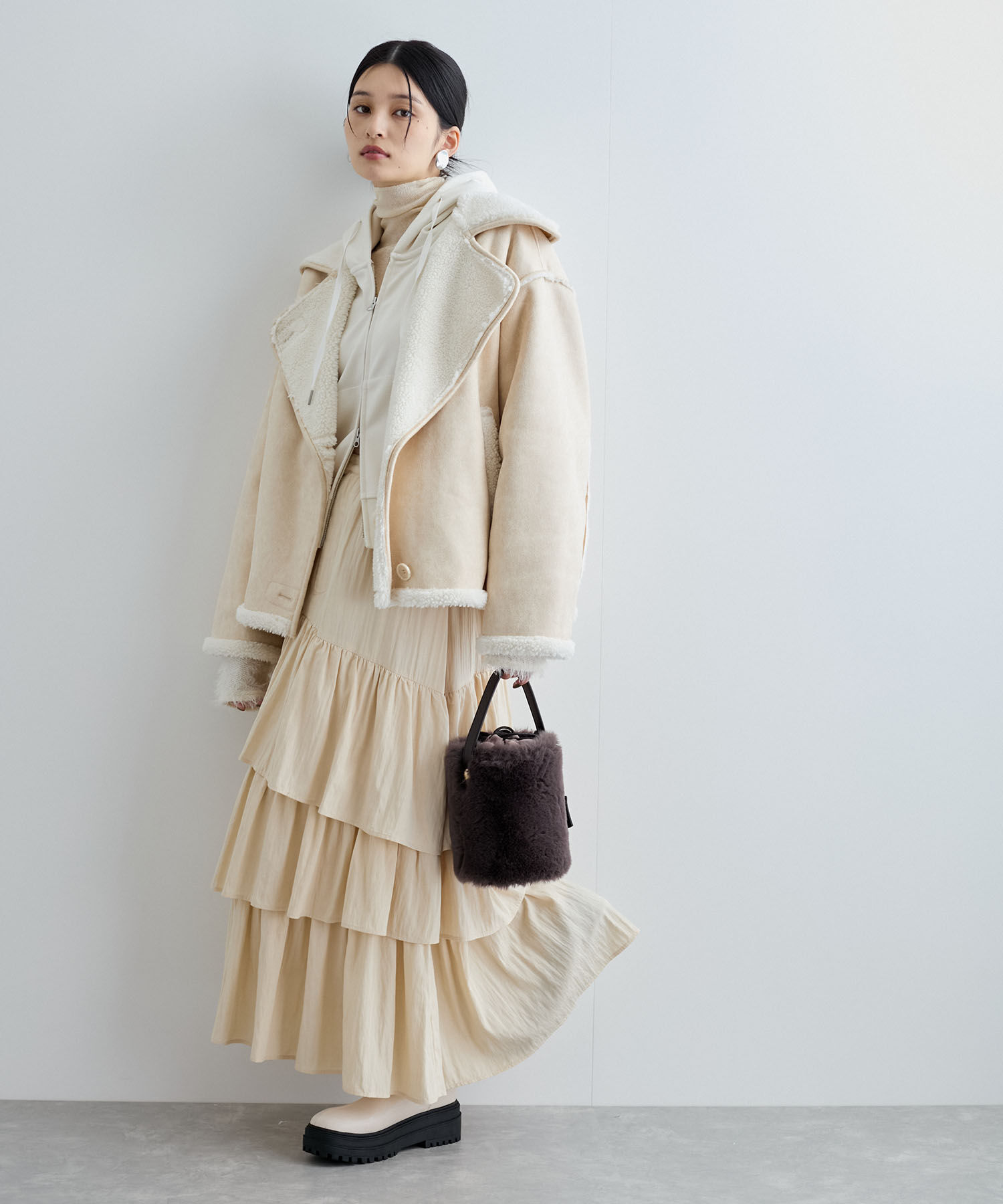 VIS「切替ディテールエコムートンフライトジャケット」|その他|