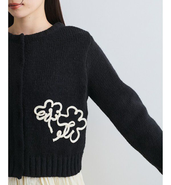 VIS「【WEB限定】刺繍フラワーカーディガン」|カーディガン|