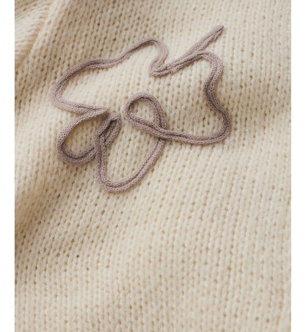 VIS「【WEB限定】刺繍フラワーカーディガン」|カーディガン|