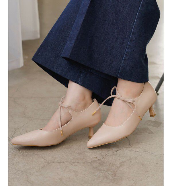 VIS「リボンヒールパンプス」|パンプス|