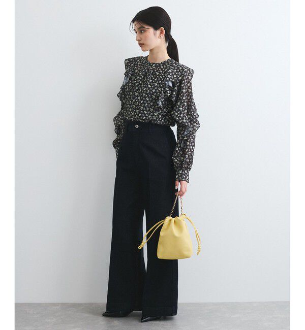 VIS「グリッターワイドデニムパンツ」|デニム|