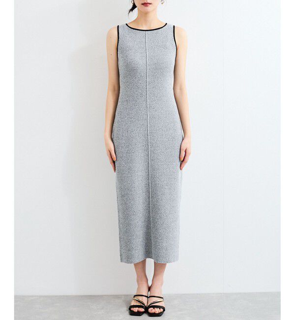 VIS「配色ニットタンクワンピース」|ワンピース|