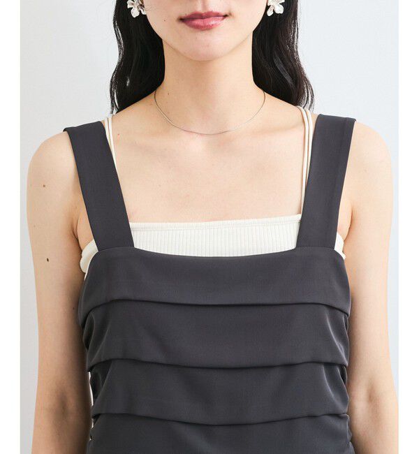 VIS「フロントタックデザインサロペット/オールインワン」|オールインワン|