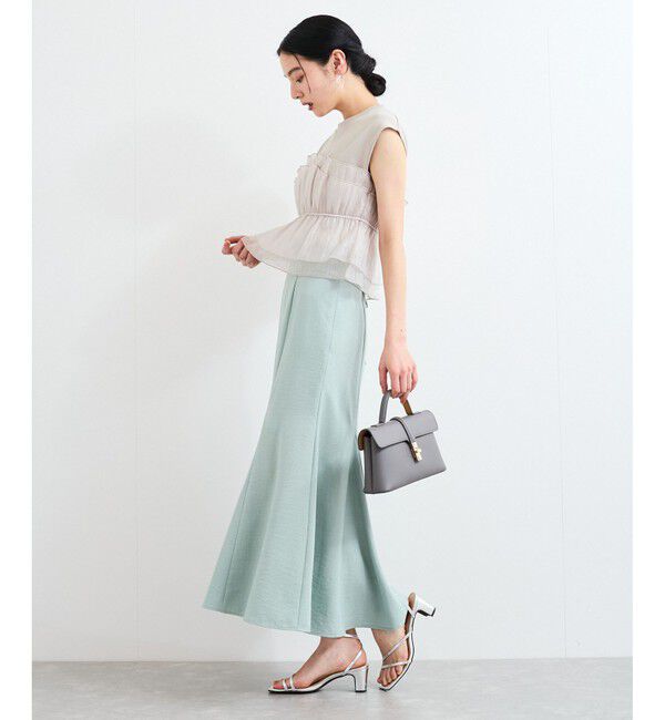 VIS「旬なレイヤードスタイルが叶う！ビスチェドッキングフレンチスリーブプルオーバー【洗える】」|Tシャツ・カットソー|