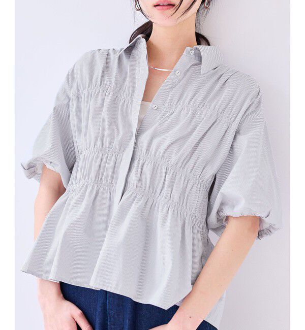 VIS「シャーリングバルーンシャツ」|シャツ・ブラウス|