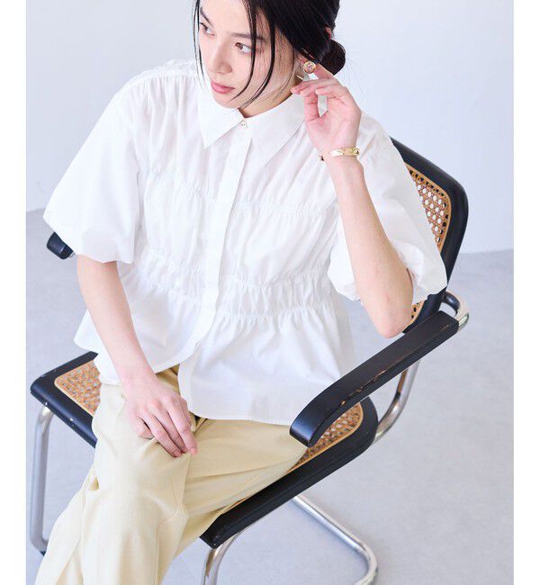VIS「シャーリングバルーンシャツ」|シャツ・ブラウス|