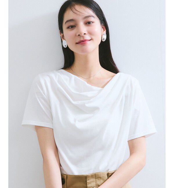 VIS「【夏トク価格】半袖ドレーププルオーバー」|Tシャツ・カットソー|