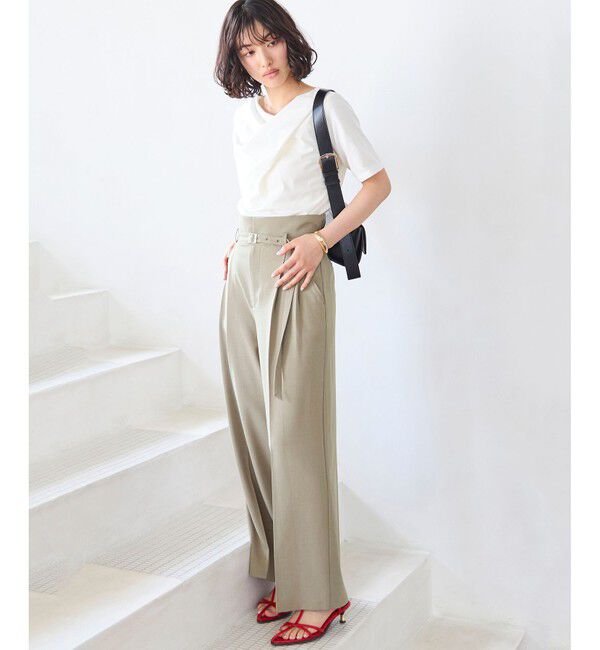 VIS「【夏トク価格】半袖ドレーププルオーバー」|Tシャツ・カットソー|