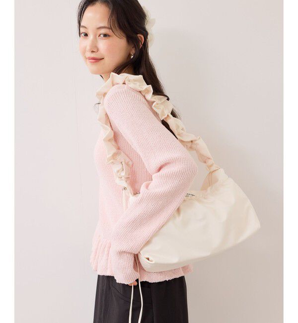 VIS「スラブヤーンペプラムフリルニットプルオーバー」|ニット・セーター|