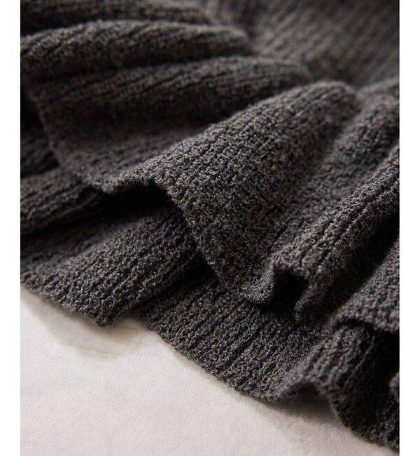 VIS「スラブヤーンペプラムフリルニットプルオーバー」|ニット・セーター|