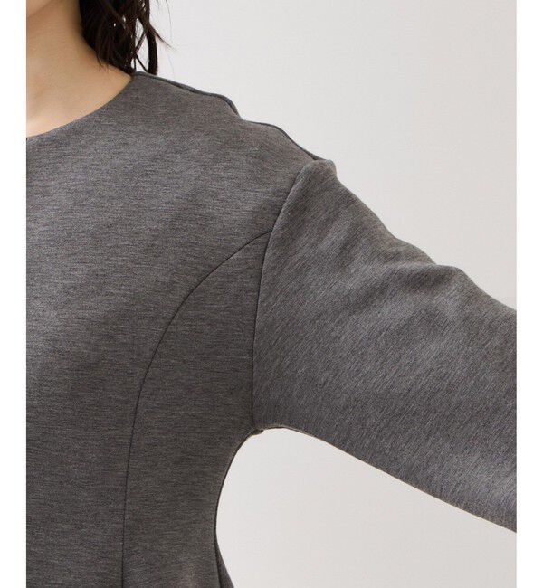 VIS「ボタンポイントペプラムカットジャケット」|カーディガン|