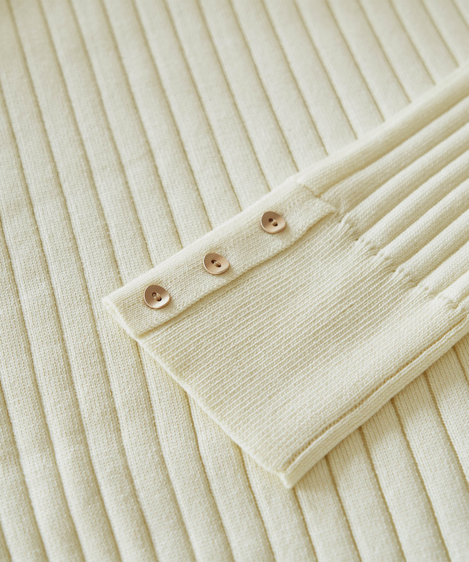 Rope&rsquo;Picnic「BIOGRACE(R)スカラップネックリブニットプルオーバー」|ニット・セーター|