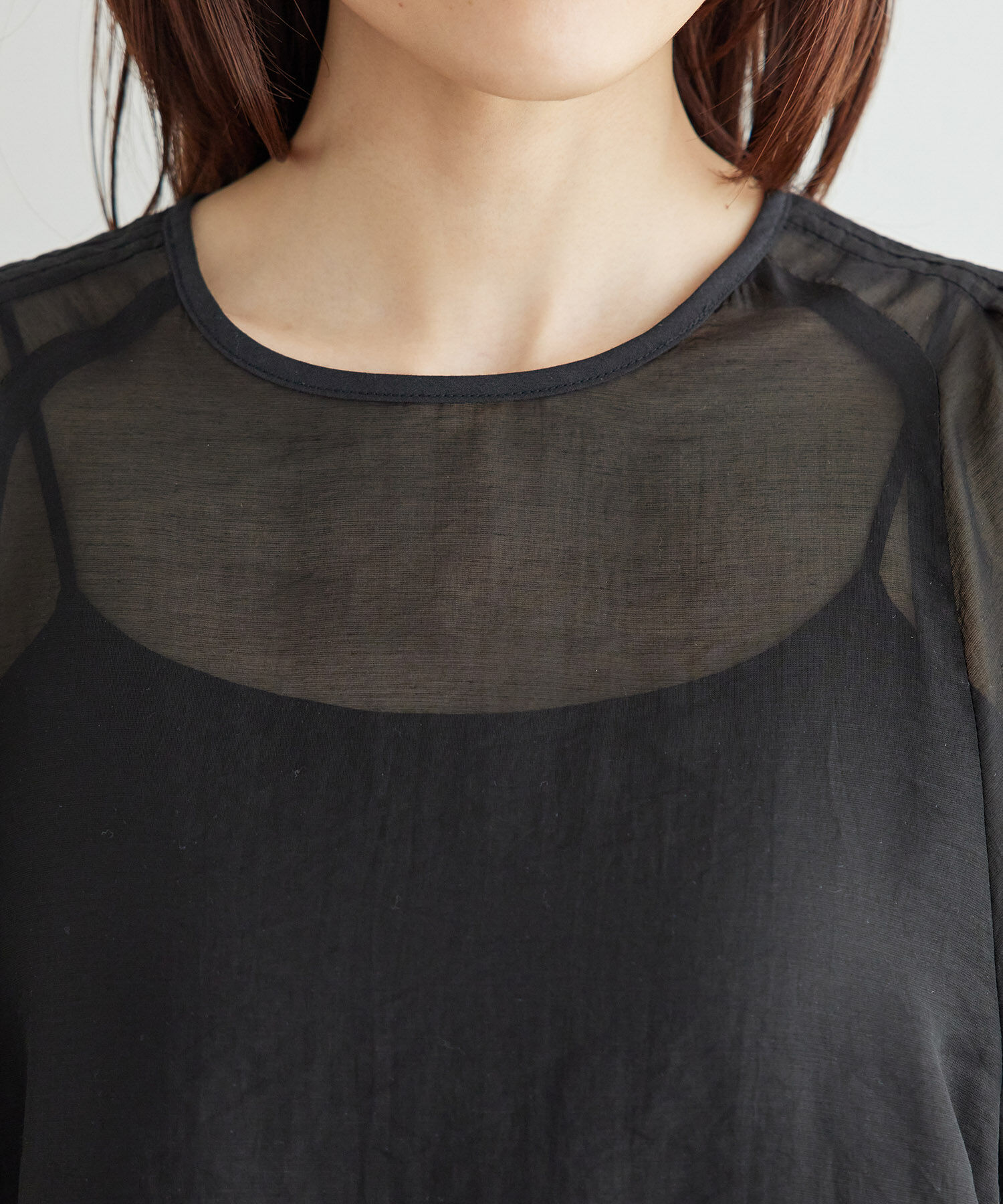 Rope&rsquo;Picnic「【emur/エミュール】シアーフリルカフスブラウス」|シャツ・ブラウス|