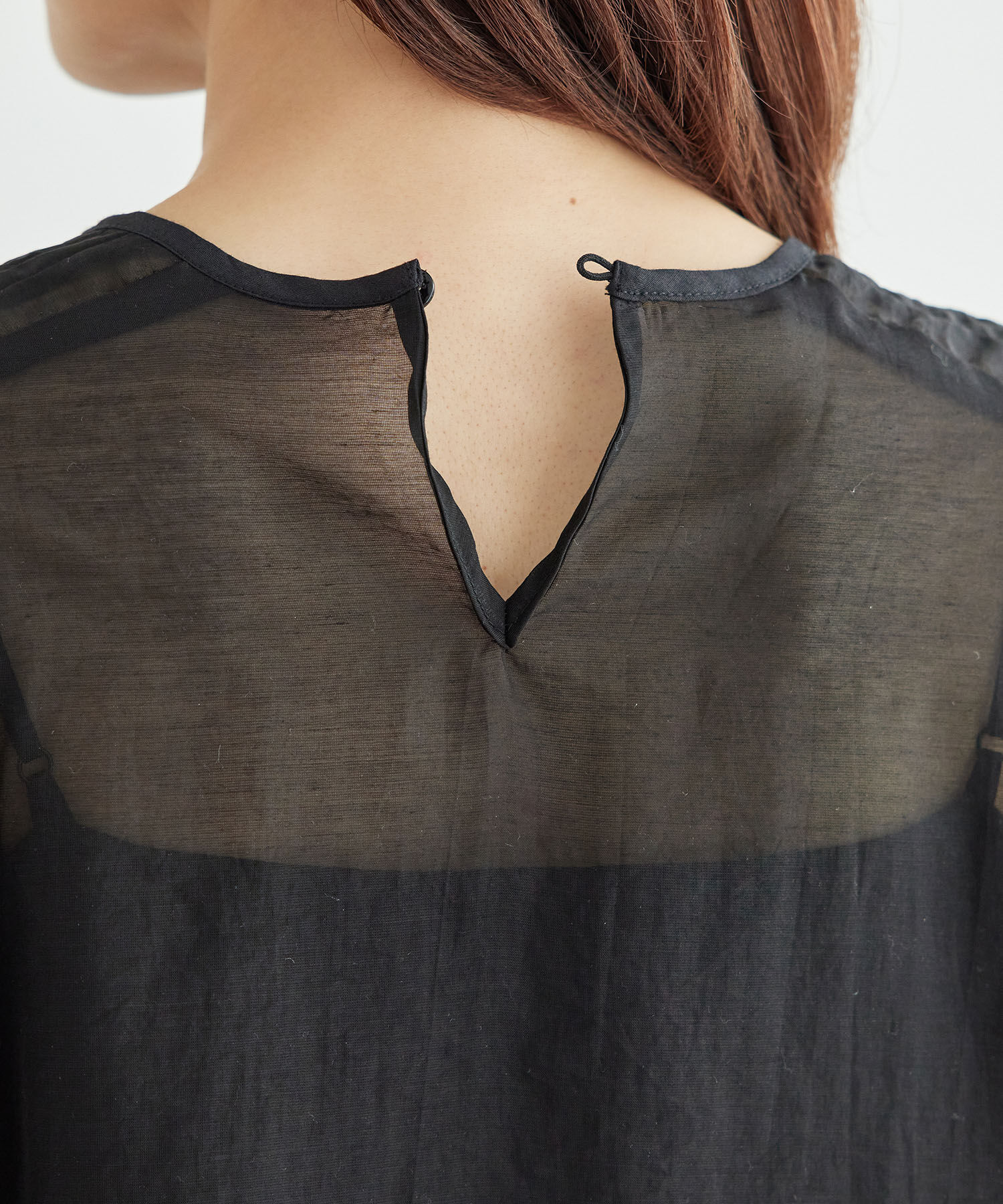 Rope&rsquo;Picnic「【emur/エミュール】シアーフリルカフスブラウス」|シャツ・ブラウス|