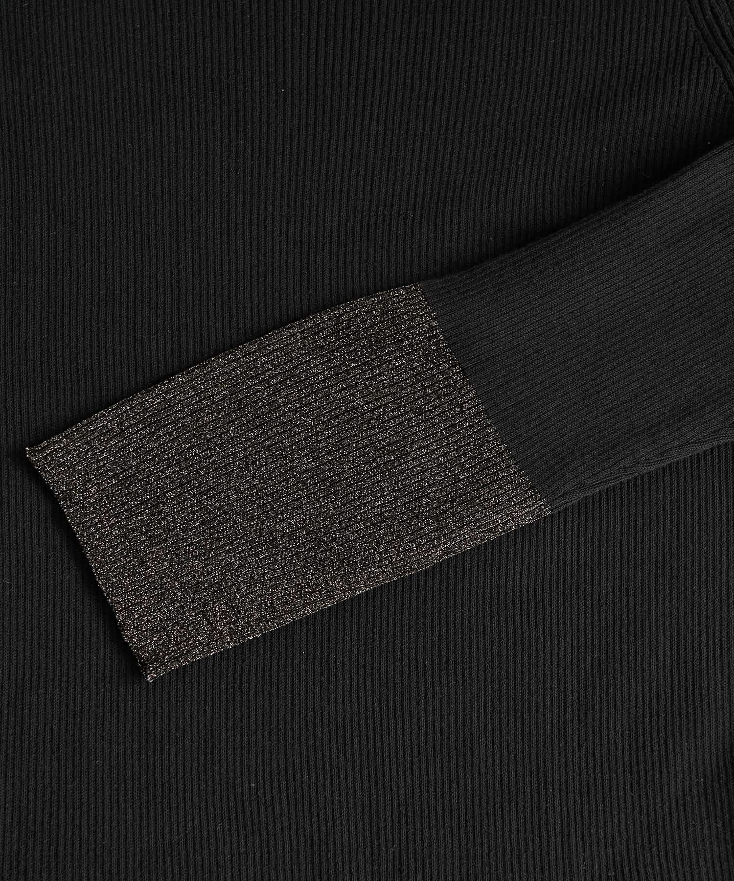 Rope&rsquo;Picnic「袖ラメシアー＆袖チュールプルオーバー」|ニット・セーター|