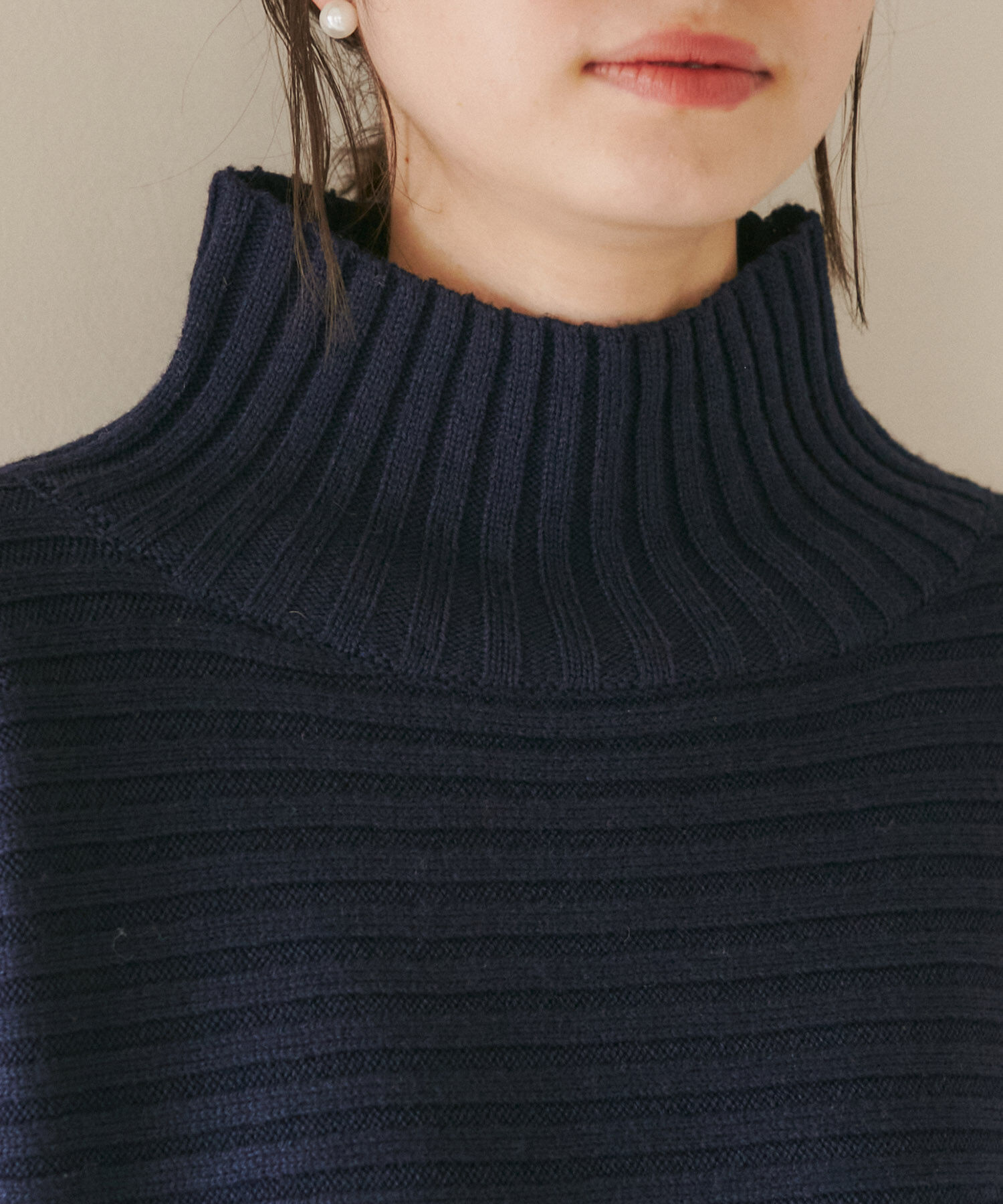 Rope&rsquo;Picnic「【WEB限定カラーあり】アソートリブ切り替えニットプルオーバー/リンクコーデ・新色追加」|ニット・セーター|