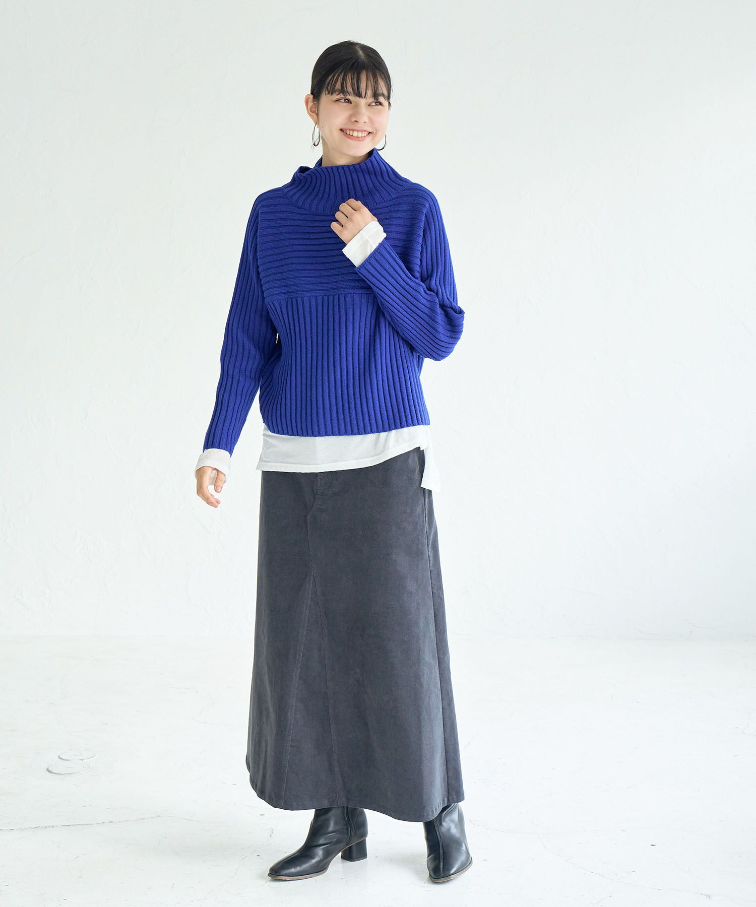 Rope&rsquo;Picnic「【WEB限定カラーあり】アソートリブ切り替えニットプルオーバー/リンクコーデ・新色追加」|ニット・セーター|