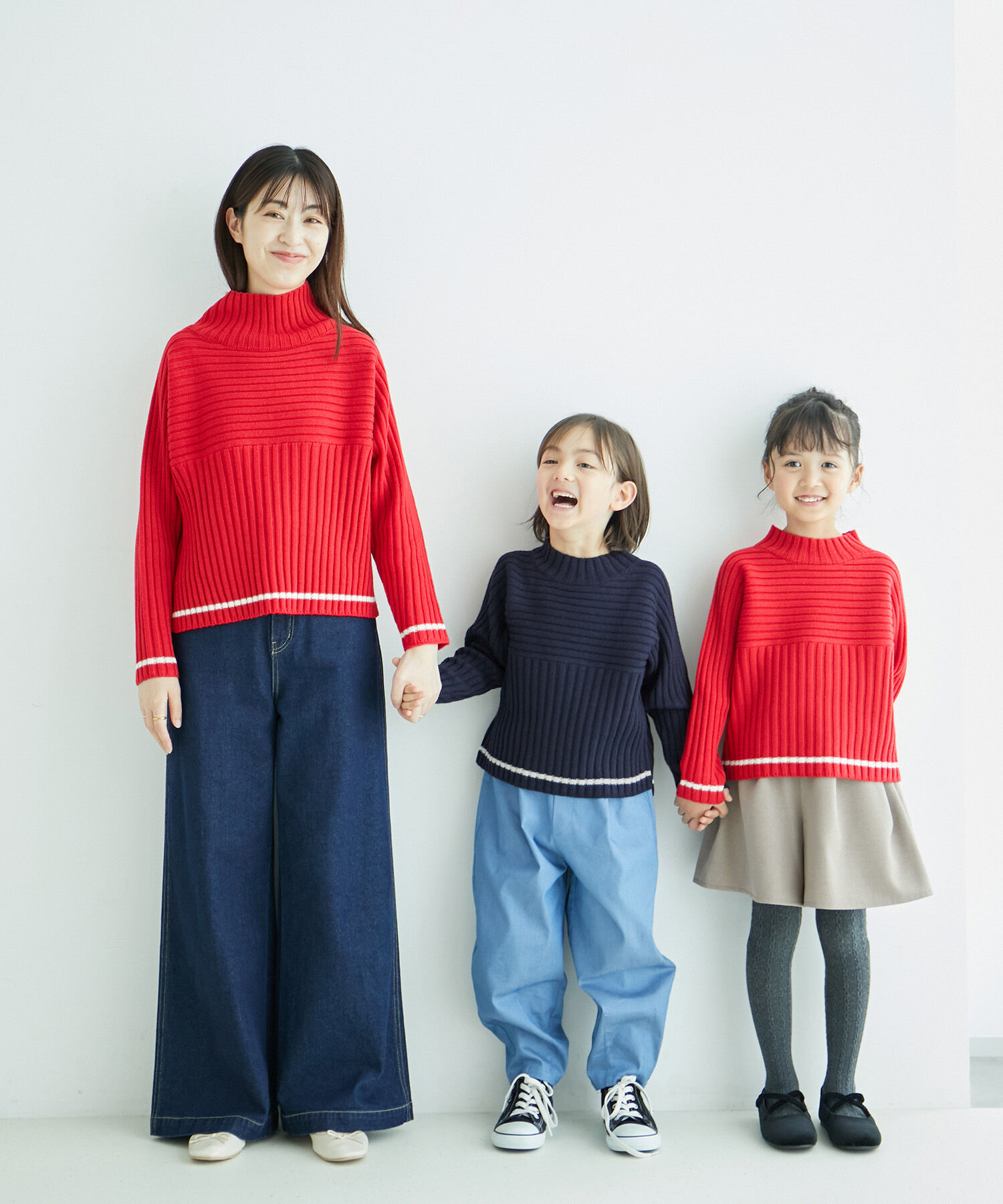 Rope&rsquo;Picnic「【WEB限定カラーあり】アソートリブ切り替えニットプルオーバー/リンクコーデ・新色追加」|ニット・セーター|