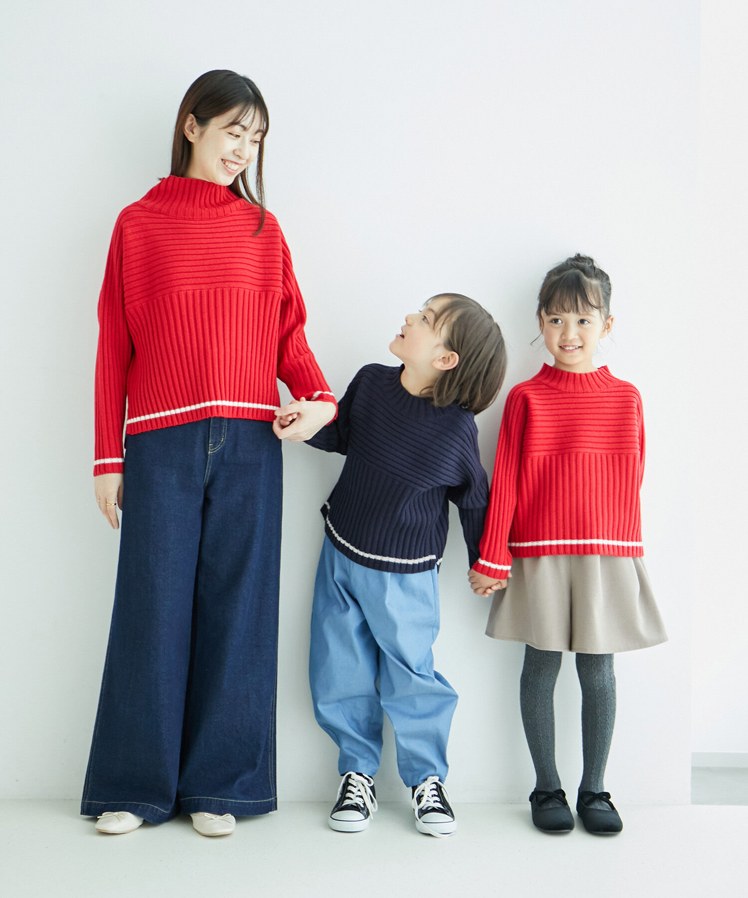 Rope&rsquo;Picnic「【WEB限定カラーあり】アソートリブ切り替えニットプルオーバー/リンクコーデ・新色追加」|ニット・セーター|