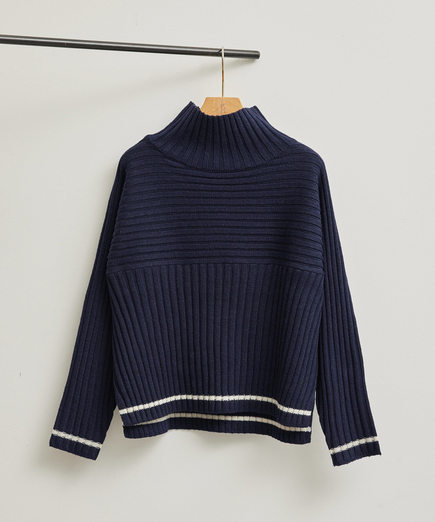 Rope&rsquo;Picnic「【WEB限定カラーあり】アソートリブ切り替えニットプルオーバー/リンクコーデ・新色追加」|ニット・セーター|