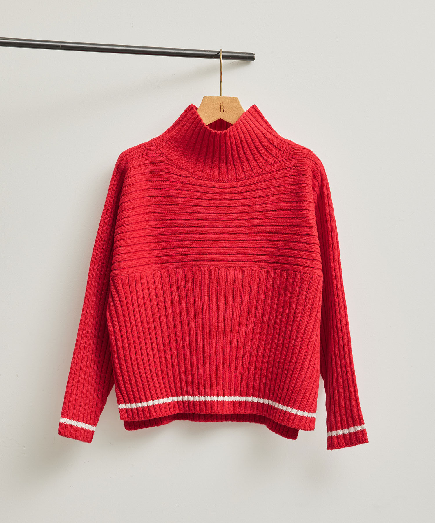 Rope&rsquo;Picnic「【WEB限定カラーあり】アソートリブ切り替えニットプルオーバー/リンクコーデ・新色追加」|ニット・セーター|