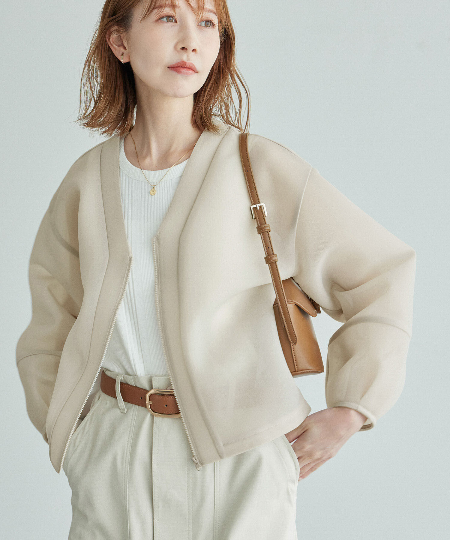 Rope&rsquo;Picnic「シアーダンボールブルゾン」|ブルゾン・スタジャン|