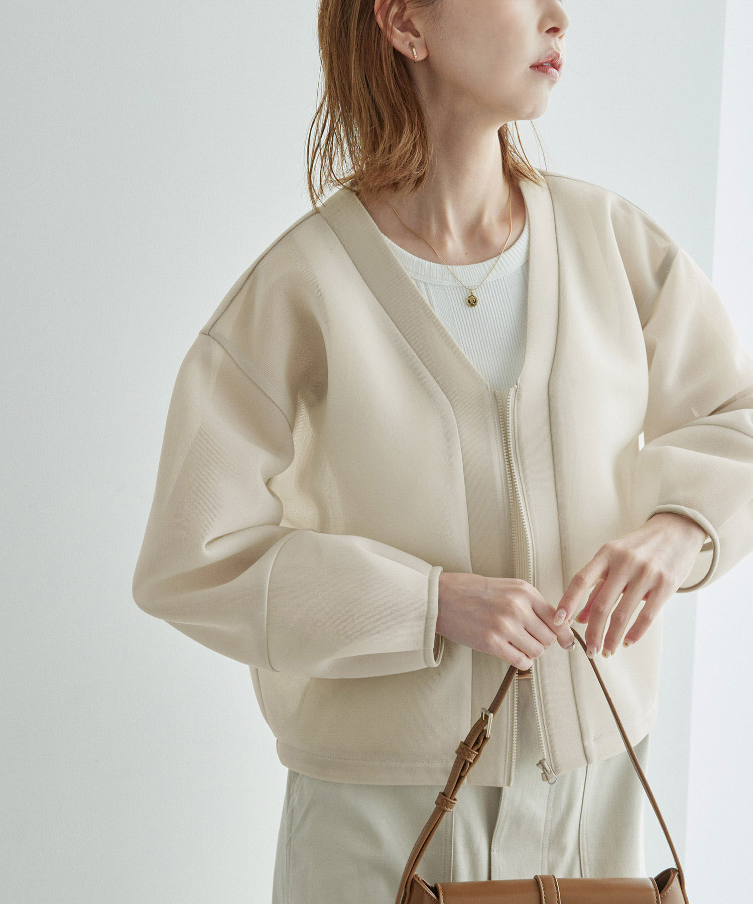 Rope&rsquo;Picnic「シアーダンボールブルゾン」|ブルゾン・スタジャン|