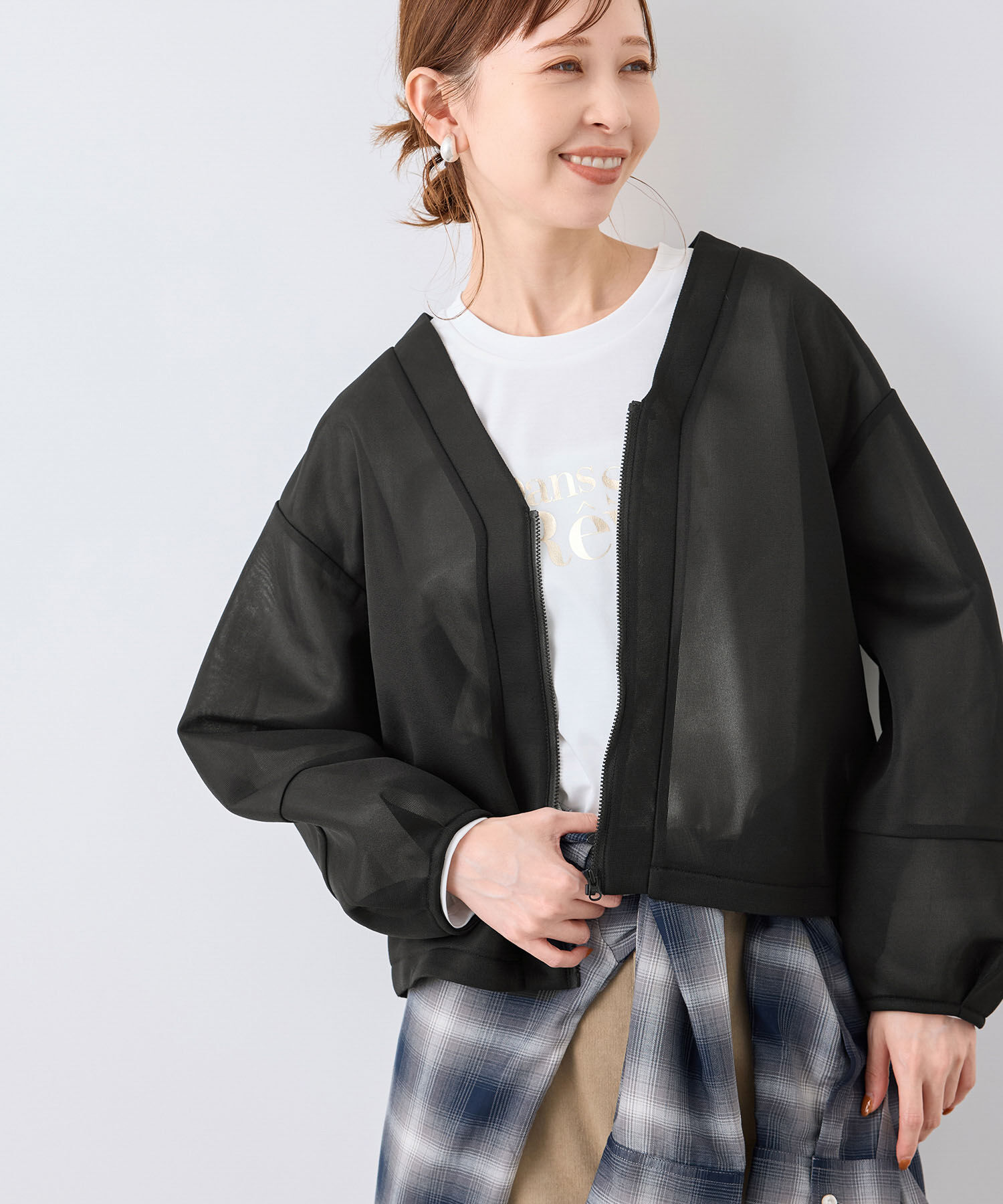 Rope&rsquo;Picnic「シアーダンボールブルゾン」|ブルゾン・スタジャン|