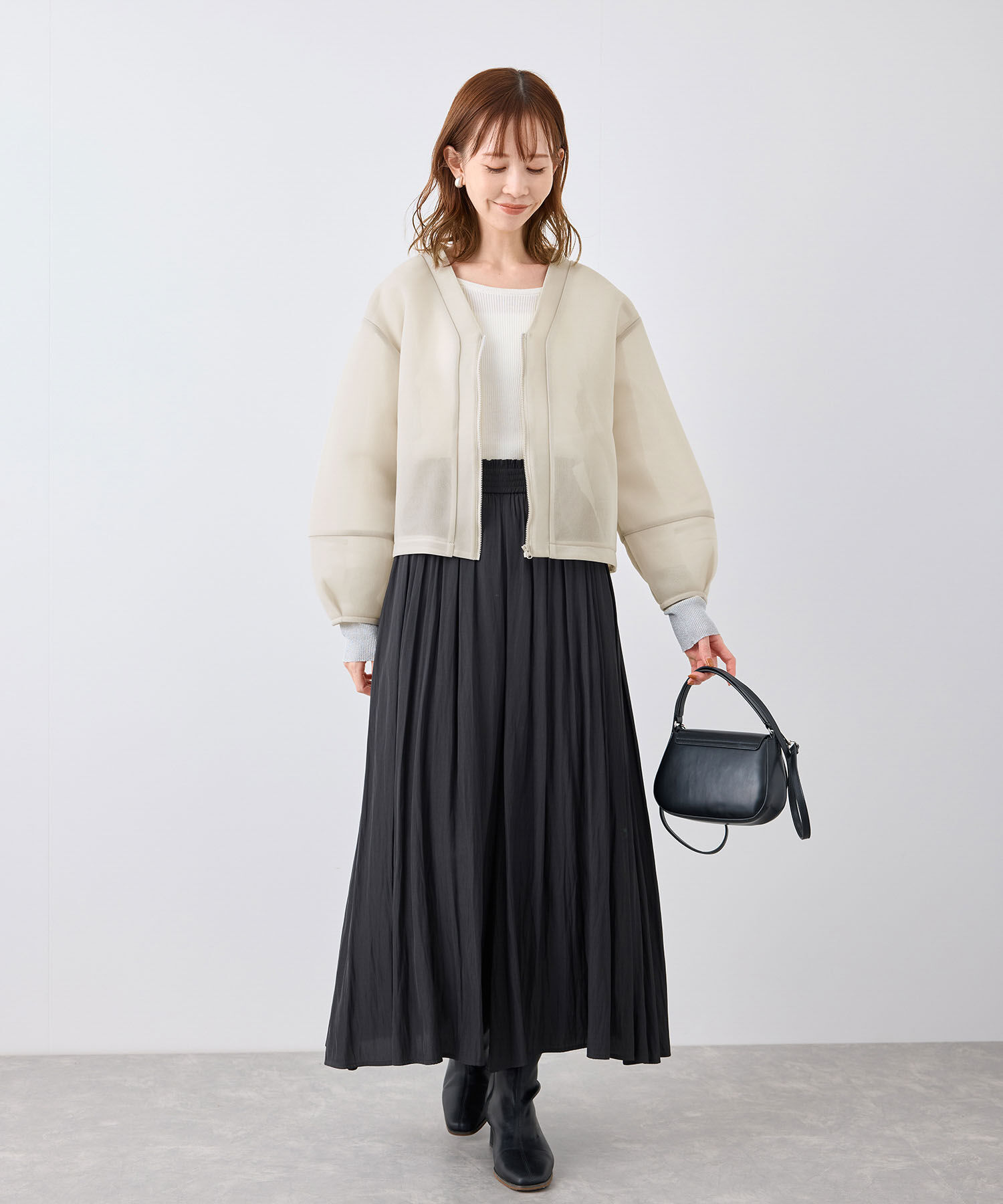 Rope&rsquo;Picnic「シアーダンボールブルゾン」|ブルゾン・スタジャン|