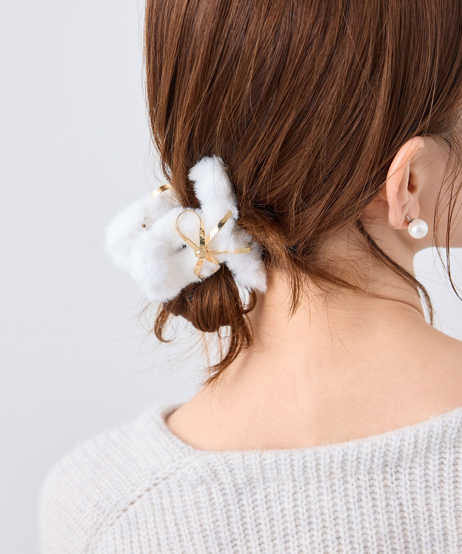 ROPE PICNIC PASSAGE「フェイクファーリボンヘアバンス」|その他|