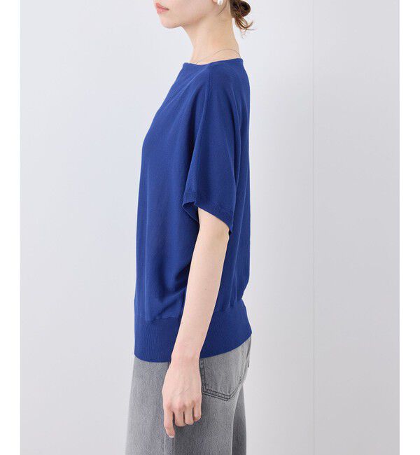 Rope&rsquo;Picnic「【UVカット・吸水速乾・遮熱】Comfort Seriesコンフォートシリーズ/二の腕が隠れるニット」|ニット・セーター|