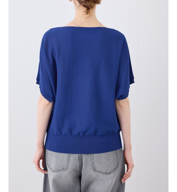 Rope&rsquo;Picnic「【UVカット・吸水速乾・遮熱】Comfort Seriesコンフォートシリーズ/二の腕が隠れるニット」|ニット・セーター|