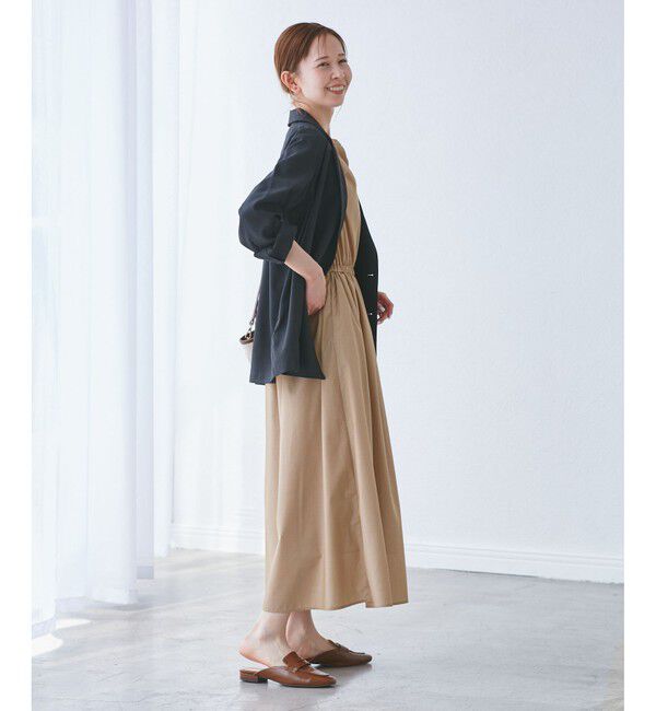 Rope&rsquo;Picnic「【UVカット・接触冷感・イージーケア】スキッパーシャツワンピース」|ワンピース|